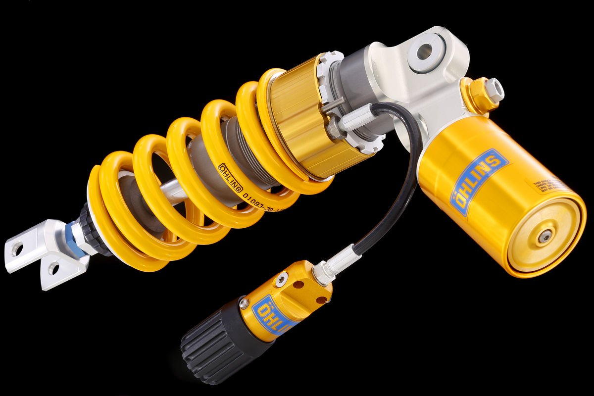 Parts Yamaha YZF R1 Suspension Shocks Ohlins Yamaha YZF R1 S46 Rear Shock 2004 To 2006 HSBK Racing Race Team Training Facility Exotic Parts Italian Bikes