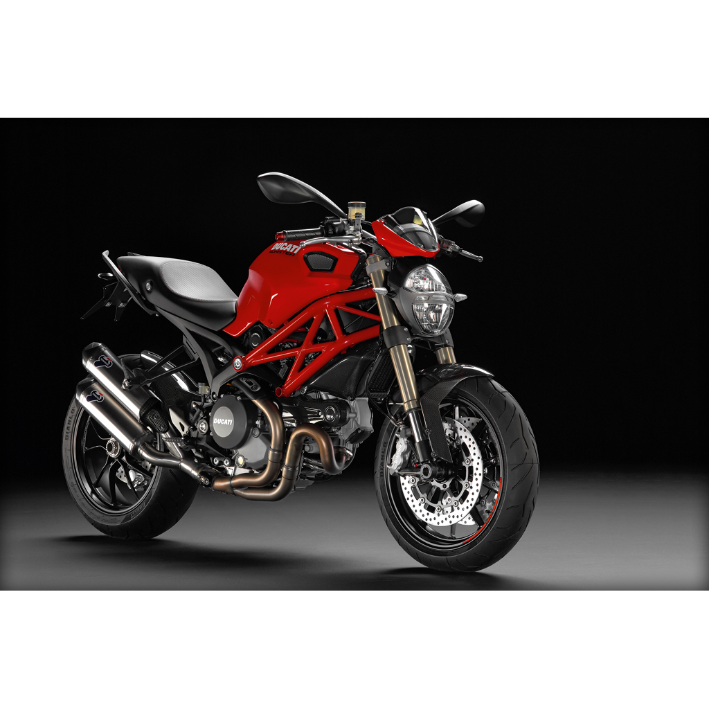 Parts Ducati Monster 696 796 1100 Exhaust Termignoni Ducati Monster 1100 EVO Slip on Race Exhaust System HSBK Racing Race Team Training Facility Exotic Parts Italian Bikes