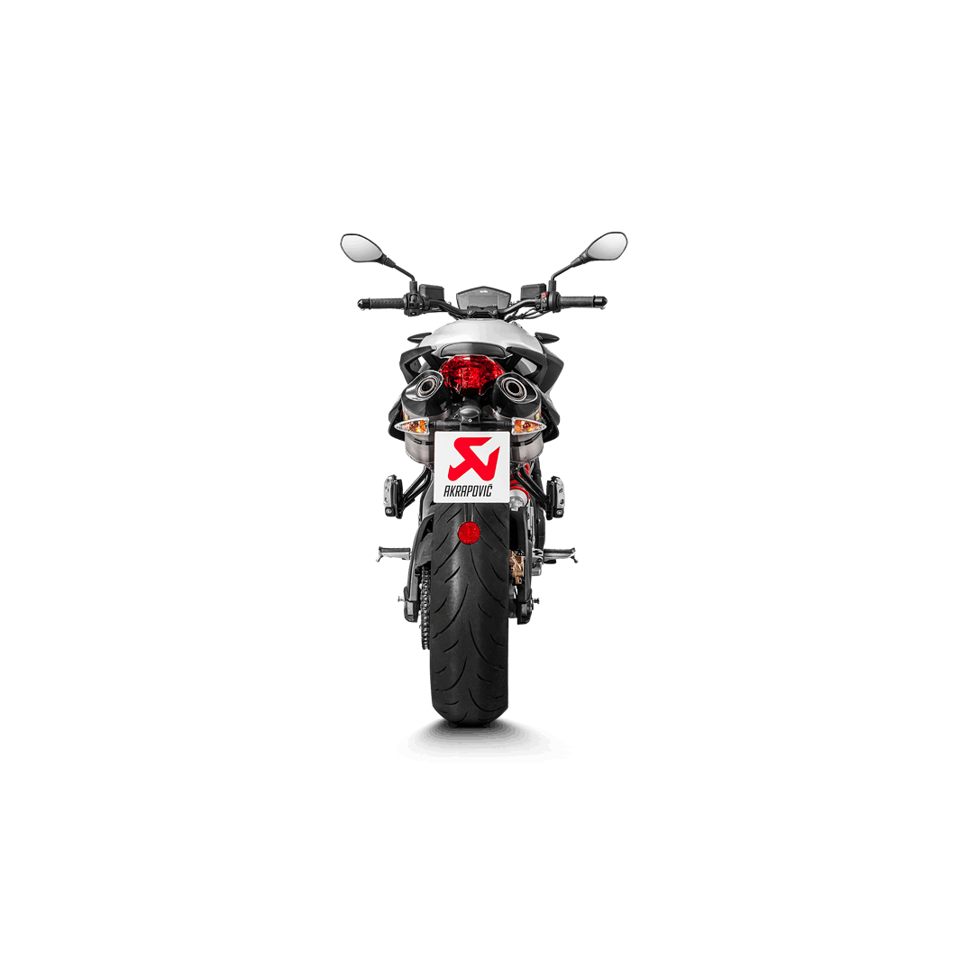 Parts Aprilia Shiver 750 900 Exhaust Akrapovic Aprilia Shiver 750 900 Slip On Exhaust System HSBK Racing Race Team Training Facility Exotic Parts Italian Bikes