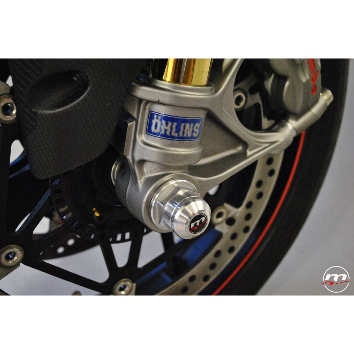 Parts :: Ducati :: 899 / 959 / 1199 / 1299 / V2 :: Crash Protection ::  Melotti Racing Ducati 899 959 1199 1299 V2 V4 Panigale Corsa Front Wheel  Axle Slider - HSBK Racing | Race Team | Training Facility | Exotic Parts |  Italian Bikes