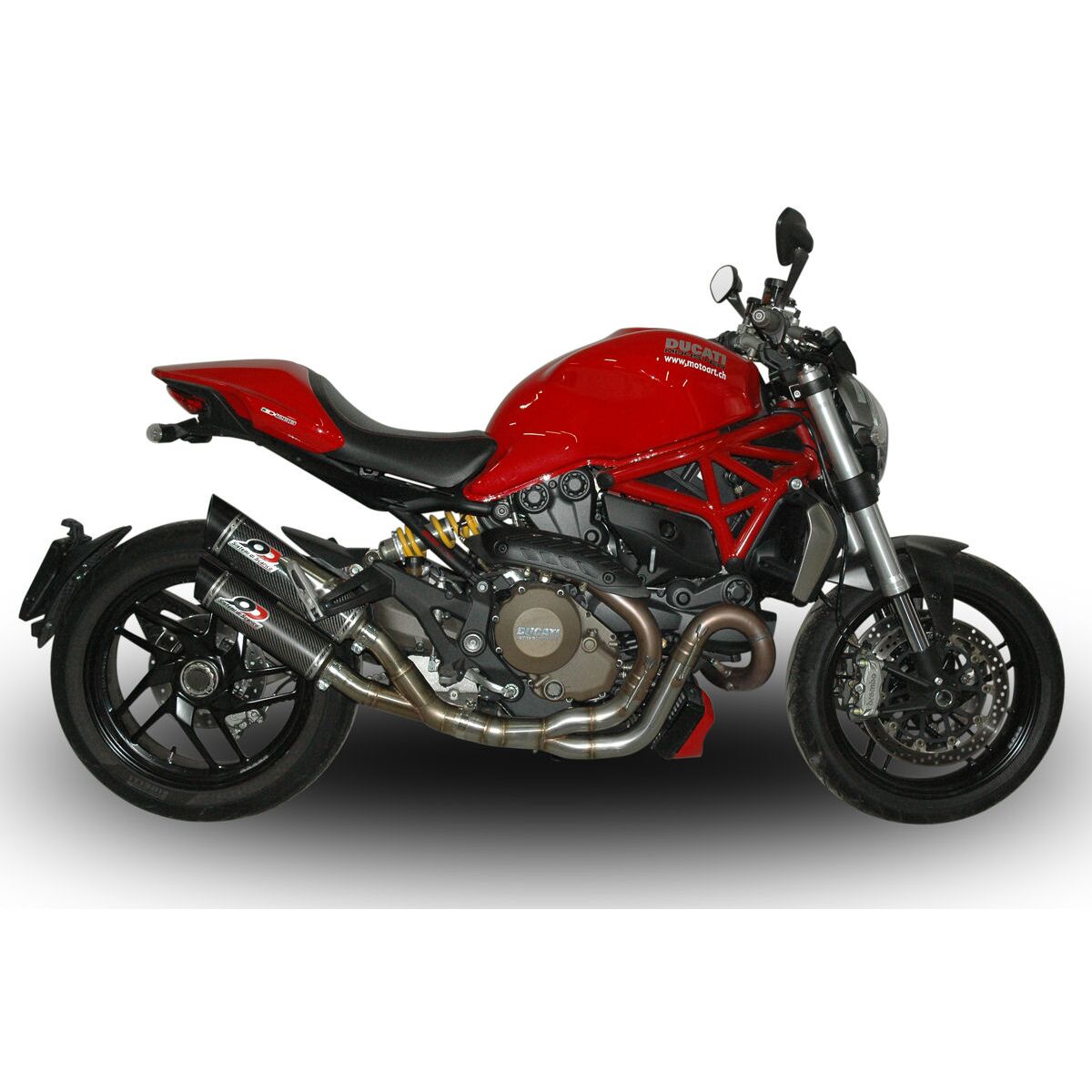 Ducati monster sales 797 exhaust system