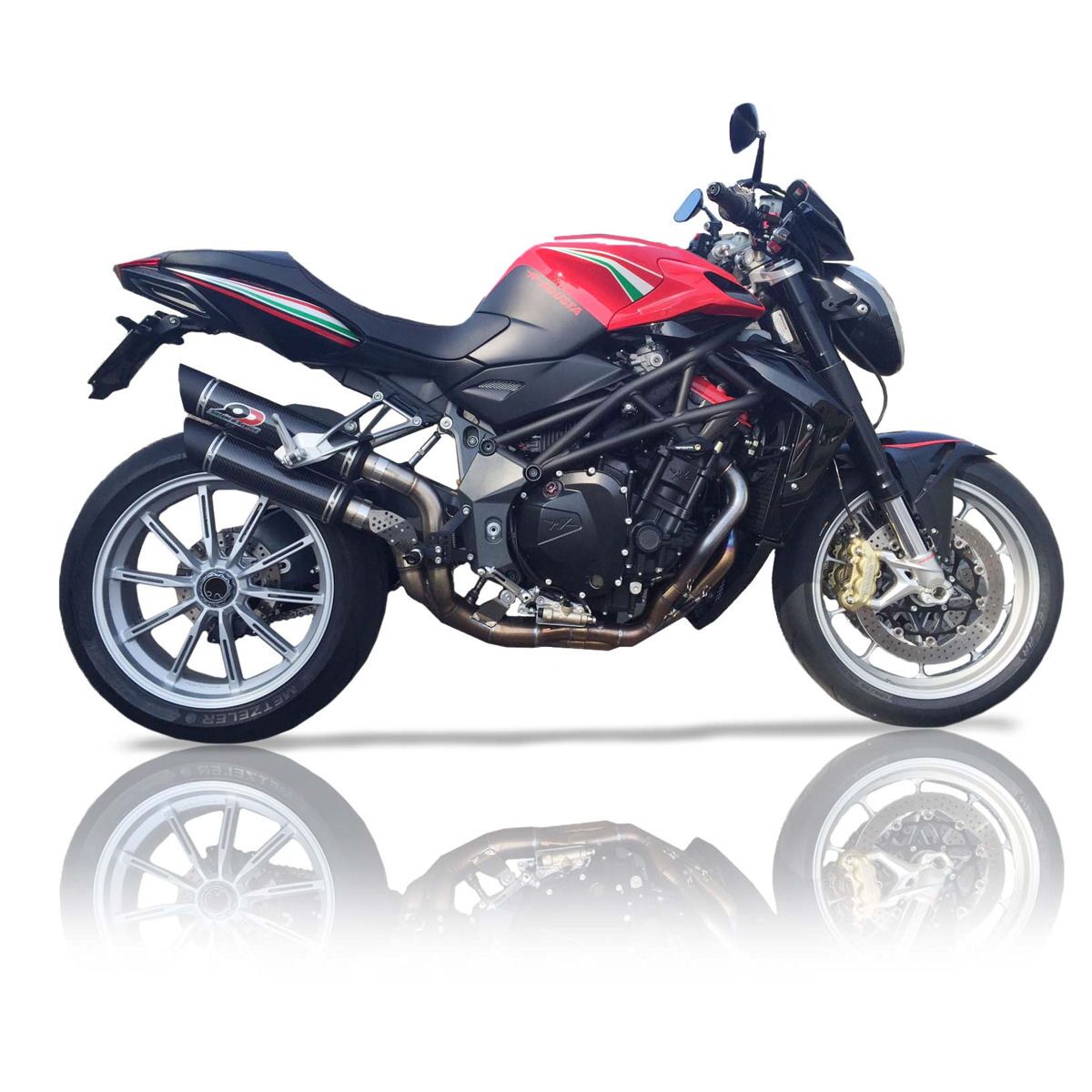 Home Parts MV Agusta Brutale 675 800 1090 Exhaust QD MV Aguata Brutale 910 1090 Magnum Series Slip On Exhaust System