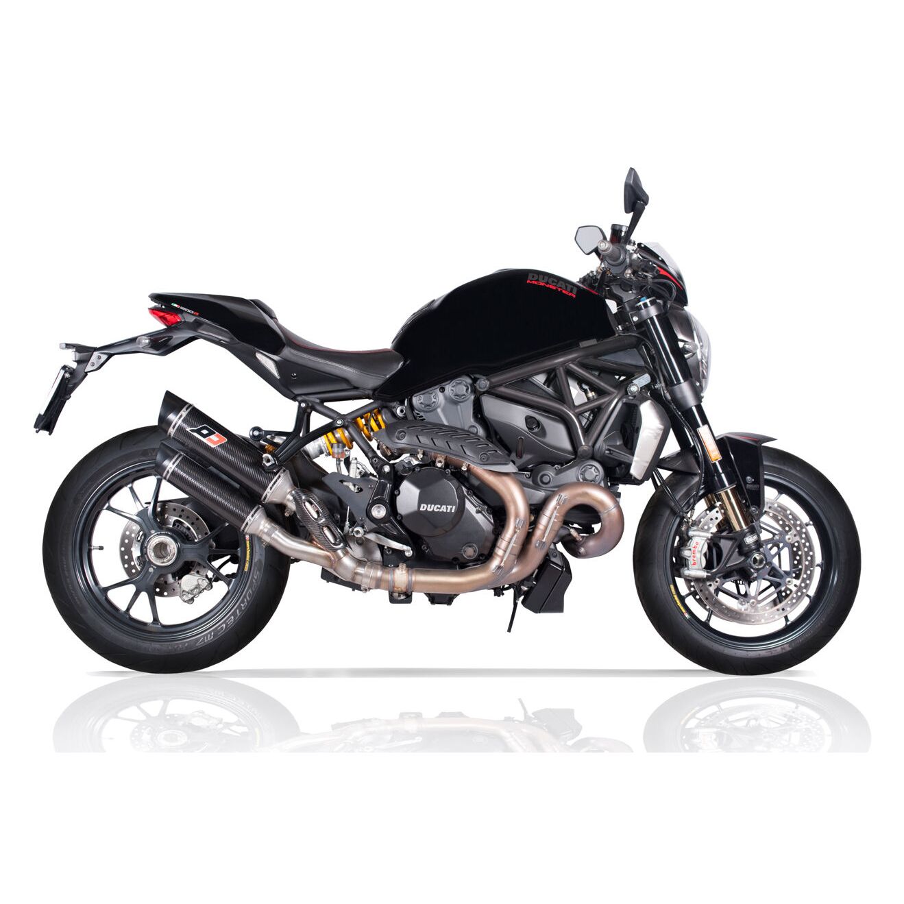 Parts Ducati Monster 797 821 1200 Exhaust QD Ducati Monster 1200R Magnum Series Exhaust System 2017 Up HSBK Racing Race Team Training Facility Exotic Parts Italian Bikes