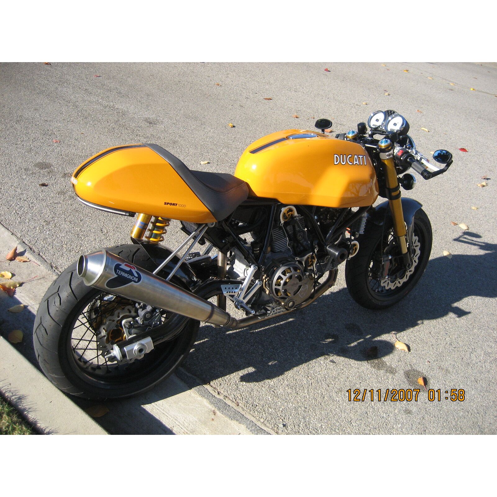ドゥカティGT1000用TERMIGNONI Termignoni Racing Slip-Ons: Ducati GT 1000 [Racing] Black