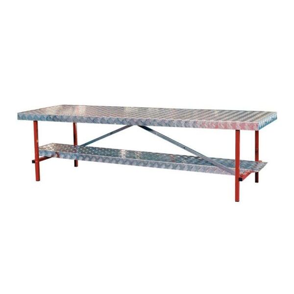 Aluminum work shop table