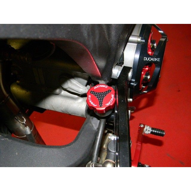 Ducabike Carbon Front Brake and Clutch Fluid Reservoir Cap 
