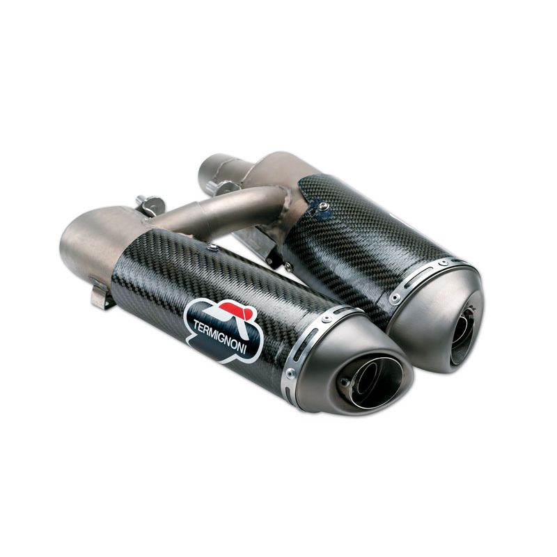 Home Parts Ducati Hypermotard 796 1100 Exhaust Termignoni Ducati Hypermotard 796 1100 Under Tail Carbon Fiber Slip On Exhaust System
