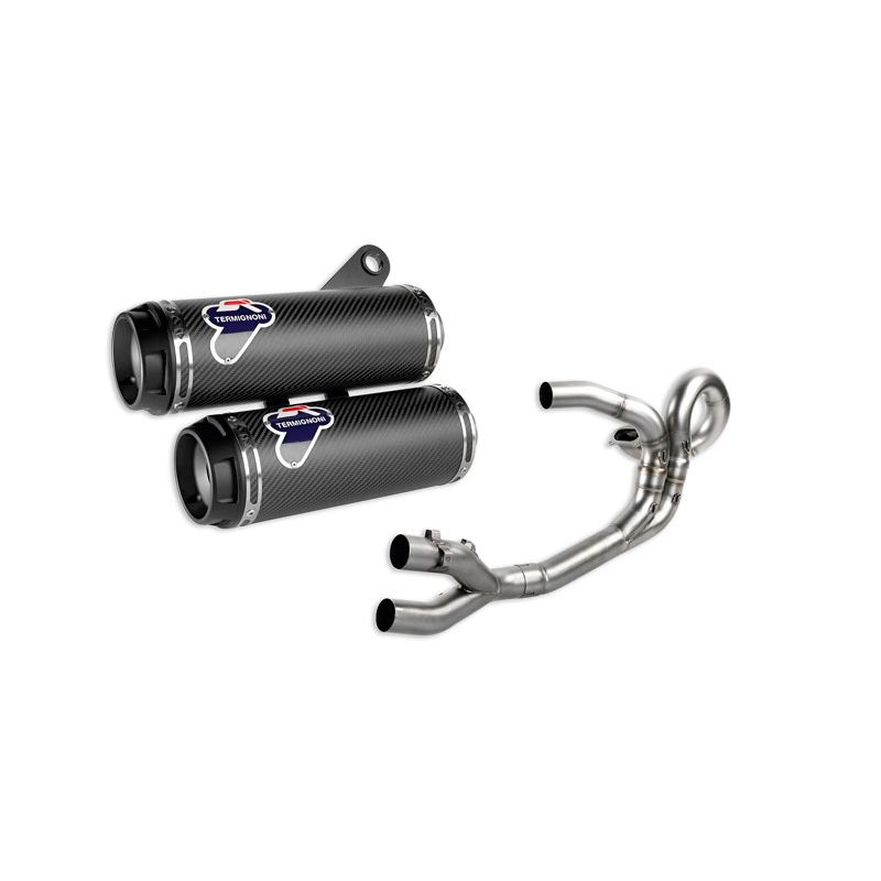 Parts Ducati Monster 797 821 1200 Exhaust Termignoni Ducati Monster 1200 Carbon Fiber Full Exhaust System From 2014 to 2016 HSBK Racing Race Team Training Facility Exotic Parts Italian Bikes